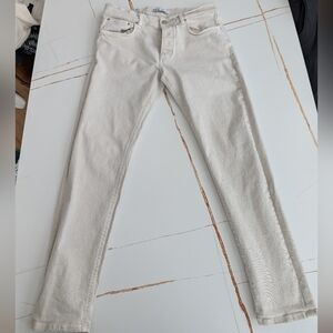 Zara Men's Cream Slim Jeans